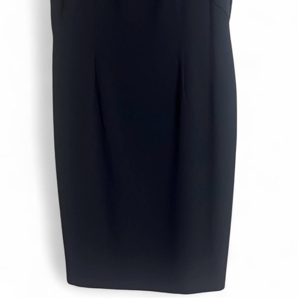 Kasper Dress Sz 14 Sheath Sleeveless Twist Front Detail Closet Staple Work Wear - Picture 4 of 8